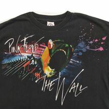 US古着 PINK FLOYD 半袖 バンドTシャツ 黒 L ピンクフロイド THE WALL ロックTシャツ メキシコ製_画像6