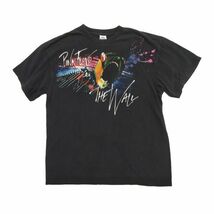 US古着 PINK FLOYD 半袖 バンドTシャツ 黒 L ピンクフロイド THE WALL ロックTシャツ メキシコ製_画像1