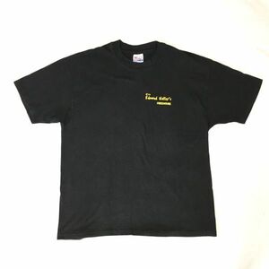 US古着 Hanes 黒 Tシャツ ブラック ワンポイントロゴ 両面プリント ビッグシルエット ビッグサイズ メンズ レディース ユニセックス XL