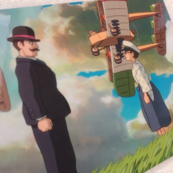 保護袋入! 風立ちぬ.ポストカード.スタジオジブリ.ジブリカード THE WIND RISES 劇中ビジュアル 宮崎駿監督作品ラストの長編アニメ映画b