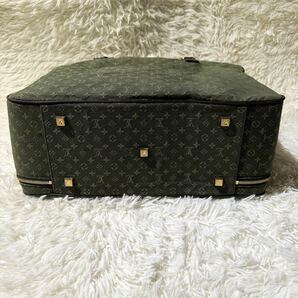 LOUIS VUITTON ルイヴィトン モノグラムミニ ルイーズ 2way ショルダー ボストンバッグ 旅行カバン キャンバス レザー TST カーキ M42322の画像4