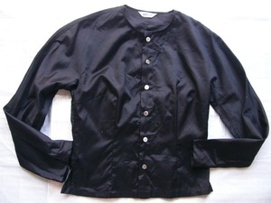  Zucca *ZUCCA* long sleeve blouse *M*9 number * black * Issey Miyake 