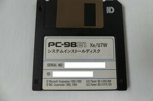 PC９８２１Xe/U７W　　システムインストールディスク