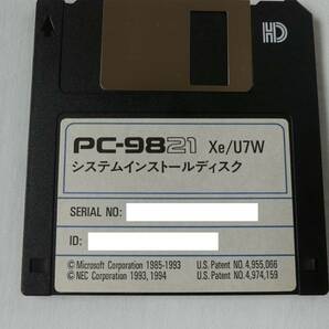 PC９８２１Xe/U７W　　システムインストールディスク