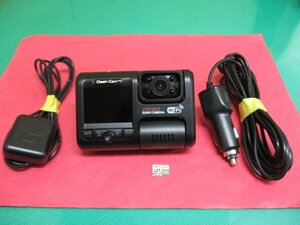 ▼【A】ドライブレコーダー 前方車内2カメラ【 Multi-CH DASH CAMERA 】GPS付 SDカード付 シガーアダプター ドラレコ 中古品