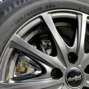 ★ 185/65R15 ☆ DUNLOP ウインターマックス 02 アルミ付き 4本セット 倉庫保管 バリ山 15×6J＋45 PCD114.3 ノア ヴォクシー フリード ＋ の画像7