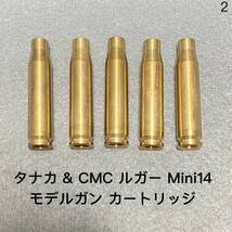 送料無料 5発 未発火 タナカ & 東京 CMC ルガー Mini14 ミニ14 モデルガン 発火式 カートリッジ カート ライフル SMG tanaka RUGER RIFLE 2_画像1