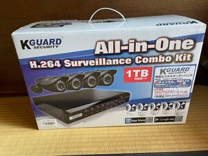 KGUARD security 1Tバードディスク付き 防犯カメラ