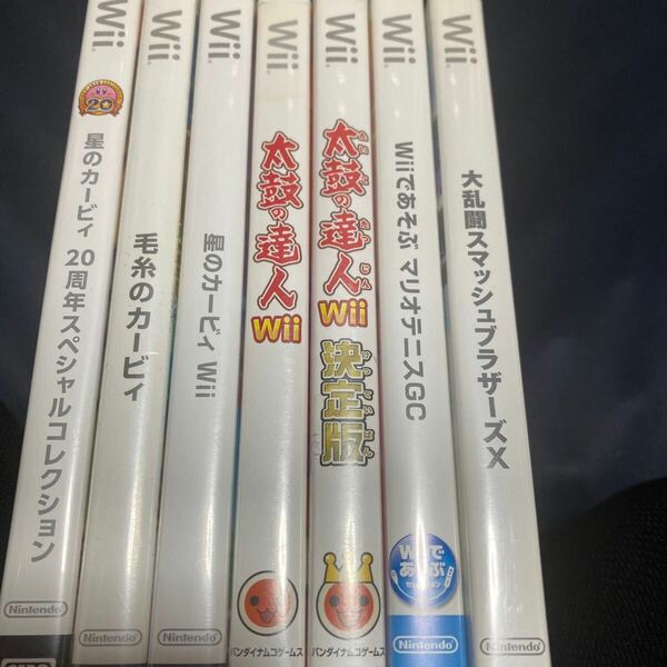 wii カービィ　太鼓の達人　大乱闘スマッシュブラザーズ　マリオテニス　7本セット　送料無料