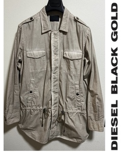 定価63,800円DIESELBLACKGOLD ディーゼルブラックゴールド/リップストップコットンUSED加工シャツコート46joggKROOLEYproject