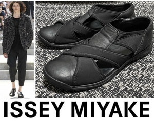 定価70,200円ISSEY MIYAKE MENイッセイミヤケvibramソールグルカサンダルシューズ BLACK27cm YOHJI YAMAMOTO GARCONS