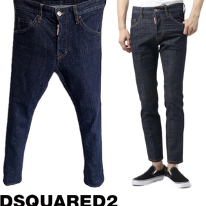 定価56,100円DSQUARED2ディースクエアードCOOL GUY JEAN/RESIN TREATMENT+3DWASHインディゴデニム42ITALYtidybiker skater sexytwistの画像1