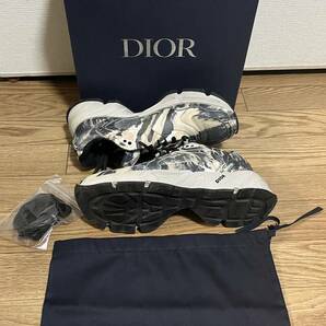 定価143,000円 Dior HOMME ディオールオム ×Shawn Stussyショーンステューシー/メッシュ&カーフスキン "CD1"マーブルスニーカー42の画像10