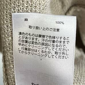 定価28,600円 BROOKS BROTHERS ブルックスブラザーズ 麻リネン Vネックニット カーディガン BLACK FLEECE トムブラウンの画像8