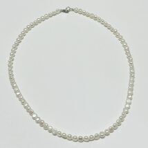 パールネックレス 金具 925 STERLING シルバー ベビーパール42cm_画像2