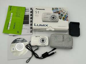 A60 062 【中古】Panasonic パナソニック LUMIX ルミックス DMC-S1 デジカメ コンパクトデジタルカメラ ホワイト 箱付き