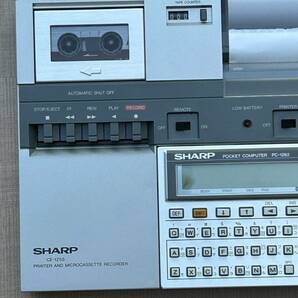 A60 045 【動作未確認ジャンク】 SHARP ☆POCKET COMPUTER☆PC-1262 CE-125S カセット プリンタ ポケコン ポケットコンピュータ BASICの画像3