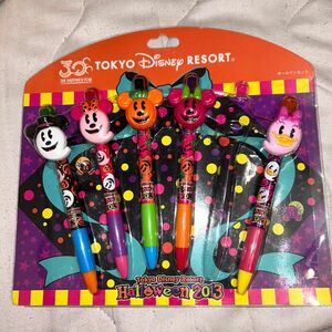 ボールペンセット 2013 ディズニー TDR ミッキー ハロウィン レア 30周年 ボールペン ミニー デイジー ドナルド