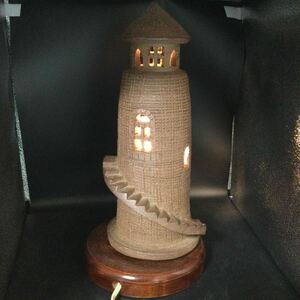 置物 オブジェ マリンテイスト 灯台 地中海 雑貨 インテリア アンティーク おしゃれ 木製