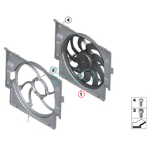 BMW F07 F10 F11 ラジエーター ブロアファン 電動ファン 528i 17418642161 17418619143 17418617103 17417618787 出荷締切18時_画像4