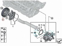 BMW MINI ミニクーパー R55 R56 R57 R58 R59 R60 R61 ウォーターポンプ プーリー One Cooper CooperS JCW 11517619020 出荷締切18時_画像4