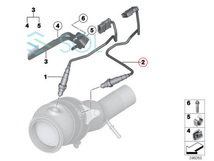 BMW E82 F20 F21 F22 F23 E90 E91 E92 E93 F30 F31 F34 O2センサー ラムダセンサー 135i M135i 220i M235i 320i 335i 11787589475_画像4