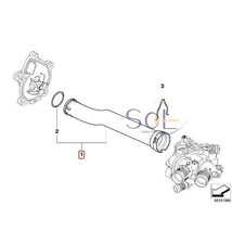 BMW MINI R55 R56 R57 R58 R59 R60 R61 ウォーターホース 11537589713 11537541845 出荷締切18時_画像2