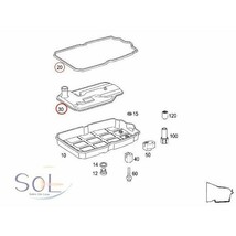 ベンツ X164 ATオイルフィルター + オイルパンガスケット 722.9系 電子制御式7速AT用 GL550 2212770195 2202710380 出荷締切18時_画像2