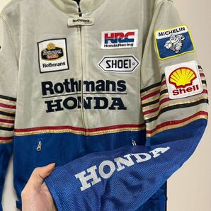  D13未使用 ロスマンズ Rothmans ホンダ メッシュライダースジャケット  XLサイズ NSR CBR VFR の画像6