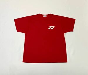 YONEX ヨネックス // 半袖 マークプリント ドライ Tシャツ (赤系) サイズ M