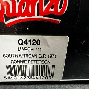 絶版カルツォ Q4120 1/43 マーチ７１１ ロニー・ピーターソン #７ １９７１ 南アフリカGPの画像7