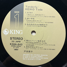 戸田恵子 / Tenderly テンダリィ [King Records K28A-643] 和モノ 帯付 ポスター付_画像6