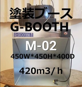 G-BOOTH M-02　研磨塗装ブース 消音特化型　二段階切替420M3/H