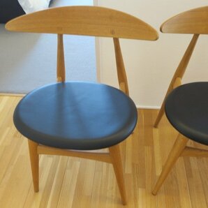 家具WD■511089■CARL HANSEN ＆ SN ダイニングチェア ４脚セット CH33 定54.1万■展示品/取り外し品/未使用品/千葉出荷の画像2