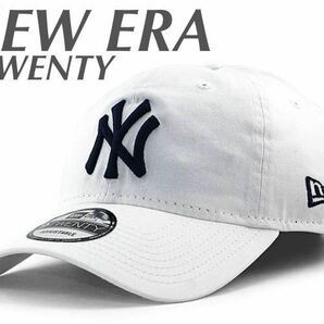 NEW ERA Core Classic 9TWENTY adjustable NEW YORK YANKEES White/NAVY ニューエラ キャップ 920 ヤンキース ホワイト MLB