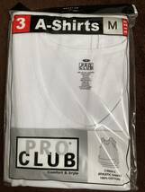 PRO CLUB 3PACK RIB TANK TOP WHITE COTTON 5.6 oz プロクラブ リブ タンクトップ 3枚組 Mサイズ ホワイト コットン100%_画像4