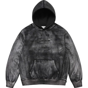 Mサイズ Supreme MM6 Maison Margiela Foil Box Logo Hooded Sweatshirt Black 黒 ブラック シュプリーム メゾンマルジェラ ボックスロゴ