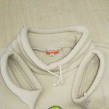 2404001 CASTELBAJAC KIDS SPORT カステルバジャック ロゴタグ クマ ワッペン刺繍 裏ボア M キッズ レディース 長袖トレーナー STREET BEAR_画像5