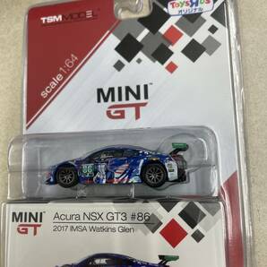 送料無料!? 未開封 トイザらスオリジナル ＴＳＭ ＭＩＮＩ ＧＴ Acura NSX GT３ #８６ 2017 IMSA Watkine Glen 1：64 の画像1