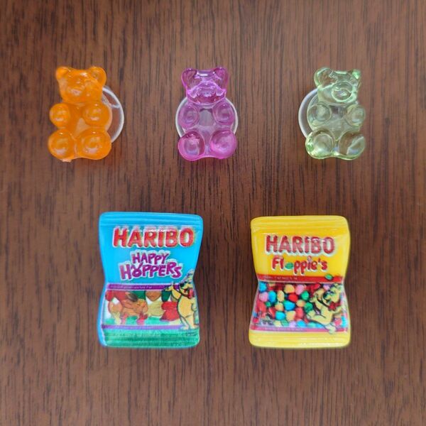 ジビッツ 5個セット　シューズアクセサリー　サンダル デコレーション　クロックス　ハリボー　HARIBO l