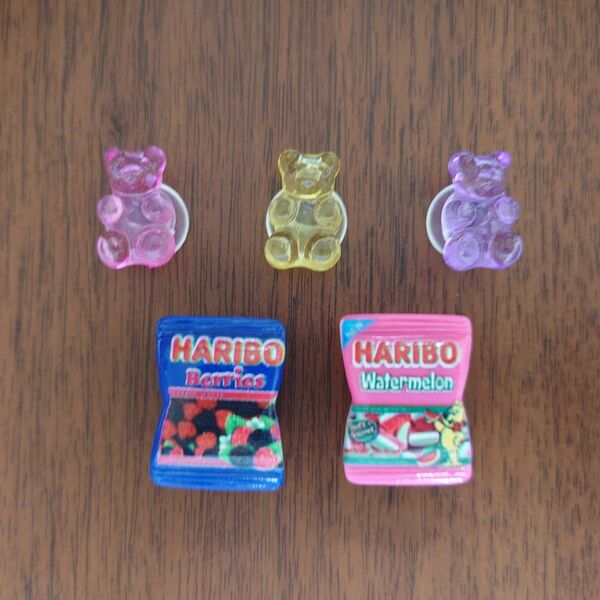 ジビッツ 5個セット　シューズアクセサリー　サンダル デコレーション　クロックス　ハリボー　HARIBO m