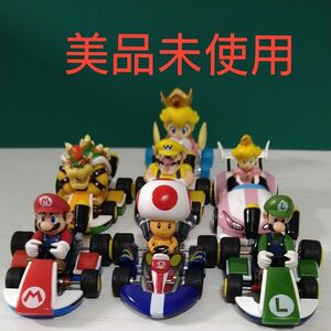 【美品未使用】マリオカート　プルバックカー　7個セット