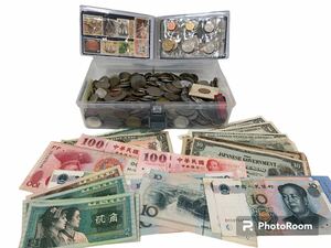 ★外国銭 ★大量まとめ ★コイン ★紙幣 ★外国硬貨 ★約3㎏ ★アジア ヨーロッパ 他