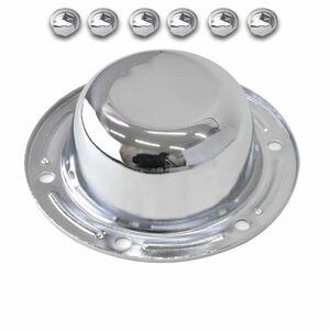 fai booster Giga H27.11~ plating bolt attaching front hub cap R/L set steel chrome plating size : outer diameter approximately 155mm