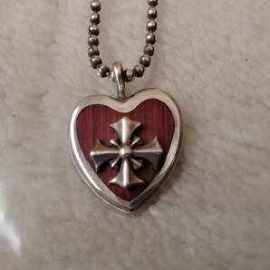 即決価格【氷室京介】Personal Jesus/HEART WOOD CROSS NECKLACE(検索/PJBパーソナルジーザス/ネックレス/ペンダント/シルバー925)の画像3