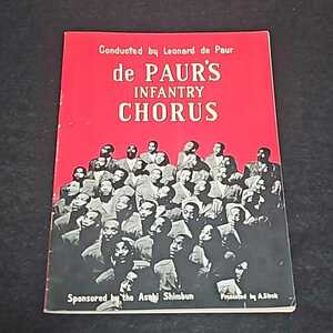 de PAUR'S INFANTRY CHORUS デ・ポーア黒人合唱団 1954年 来日 公演プログラム 36P