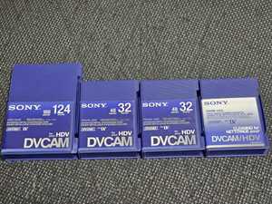 SONY ソニー DVCAMテープ 4本セット PDV-124N PDVM-32N PDVM-12CL DV MiniDV