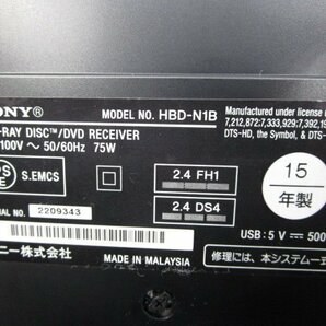 [即日発送]★動作OK★SONY ソニー ホームシアターシステム BDV-N1B 5.1chサラウンドシステム オーディオ機器 ブラック 2015年製 現状品 331の画像2