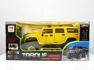 [ same day shipping ]* unopened * TORQUE HORSE torque hose large radio-controller TH2 1:6 scale HUMMER H2 manner RC car yellow color yellow present condition goods 331