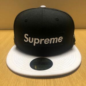 美品　ニューエラ NEW ERA 59FIFTY シュプリームBox Logo 7 3/8